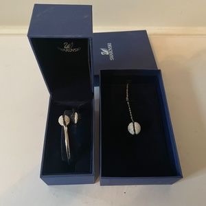 Swarovski set bangle & necklace